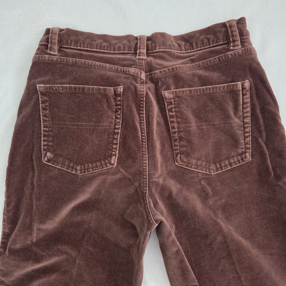 LL Bean Brown Corduroy Pants Sz 6 Straight Leg Gorpcore Y2K Granola Academia - Picture 4 of 12